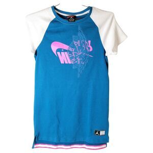 Jordan Jumpman‎ Green Abyss Pink Retro Jersey Top Large